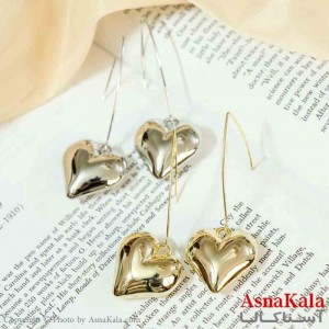 گوشواره  استیل مینیمال زنانه مدل قلب کد GSH151150W