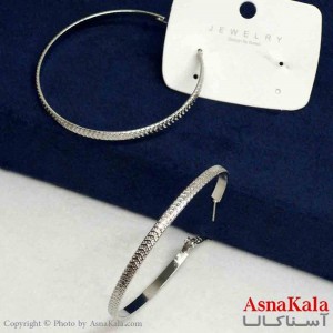 گوشواره استیل مینیمال زنانه مدل حلقه ای کد GSH151152W