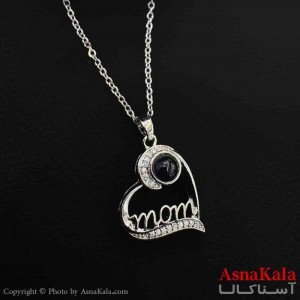 گردنبند تلسکوپی دوستت دارم به صد زبان دنیا طرح قلبی  کد GNB161557W