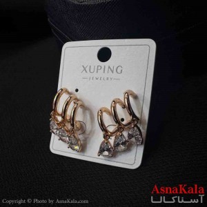 گوشواره زنانه  ژوپینگ طرح سه لاین اشکی کد GSH151903W