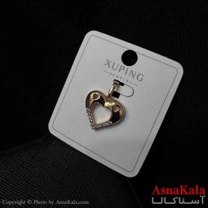 آویز ژوپینگ مینیمال دخترانه مدل قلب توخالی رنگ طلایی کد GNB161706W