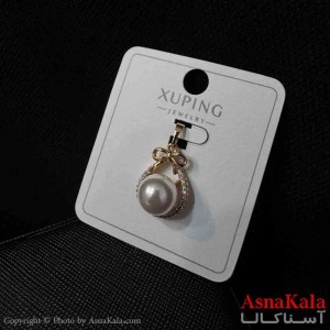 آویز ژوپینگ مینیمال دخترانه مدل اشک پاپیون مرواریدی مدرن کد GNB161728W