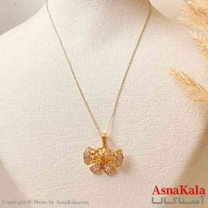 آویز ژوپینگ مینیمال دخترانه مدل پروانه نگیندار خاص  رنگ طلایی ترند کد GNB161828W