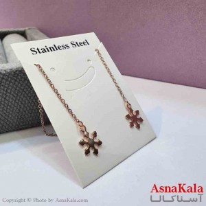 گوشواره بخیه دخترانه مدل استیل 316 کد GSH152027W