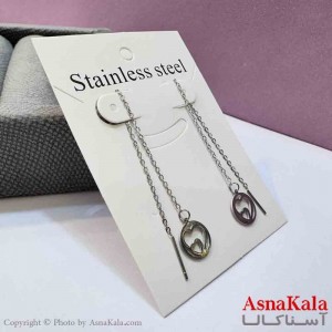 گوشواره بخیه دخترانه مدل استیل 316 کد GSH152031W