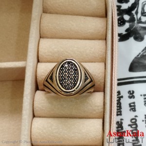 انگشتر طلاروس نگیندار کد ANG191076W