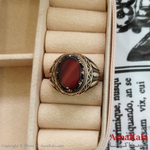 انگشتر طلاروس نگیندار کد ANG191081W
