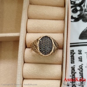 انگشتر طلاروس نگیندار کد ANG191086W