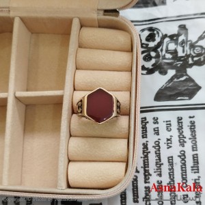 انگشتر طلاروس نگیندار کد ANG191087W