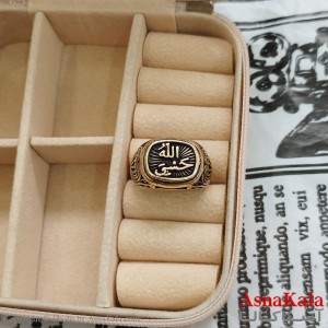 انگشتر طلاروس طرح حسبی الله کد ANG191090W