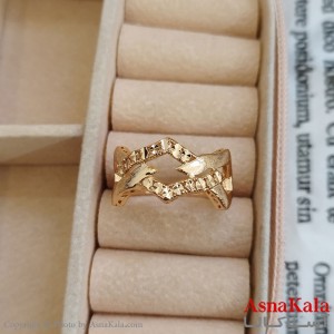 انگشتر ژوپینگ طلایی مشابه طلا کد ANG191139W