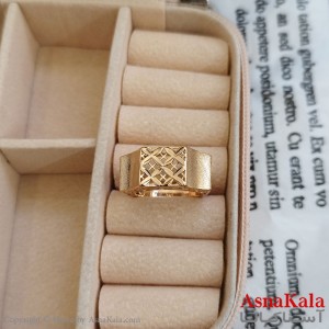 انگشتر ژوپینگ طلایی مشابه طلا کد ANG1911449W