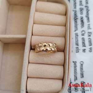 انگشتر ژوپینگ طلایی مشابه طلا کد ANG191151W