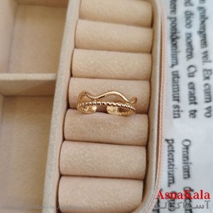 انگشتر ژوپینگ طلایی مشابه طلا کد ANG191155W
