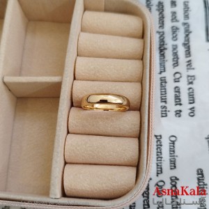 انگشتر ژوپینگ طلایی مشابه طلا کد ANG191156W