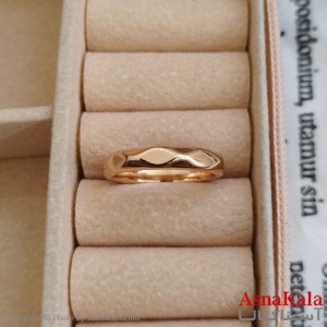 انگشتر ژوپینگ طلایی مشابه طلا کد ANG191163W