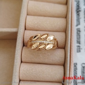 انگشتر ژوپینگ طلایی مشابه طلا کد ANG191165W