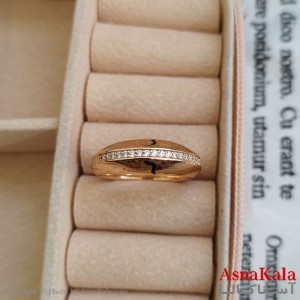 انگشتر ژوپینگ طلایی مشابه طلا کد ANG191172W