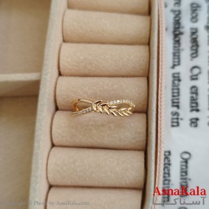 انگشتر ژوپینگ طلایی مشابه طلا کد ANG191173W