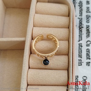 انگشتر ژوپینگ طلایی مشابه طلا کد ANG191176W