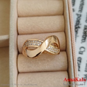 انگشتر ژوپینگ طلایی مشابه طلا کد ANG191180W