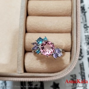 انگشتر زنانه استیل مینیمال فری سایز رنگ نقره ای کد ANG191218W
