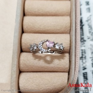 انگشتر زنانه استیل مینیمال فری سایز رنگ نقره ای کد ANG191223W