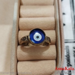 انگشتر طلاروس مردانه نگیندار چشم نظر کد ANG191382W