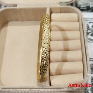النگوی زنانه برنج با آبکاری سایز 6میل کد DSB181756W