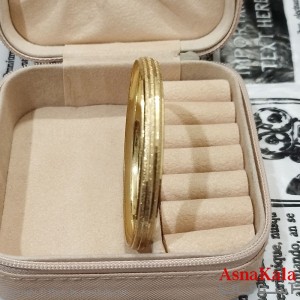 النگوی زنانه برنج با آبکاری سایز 6میل کد DSB181757W
