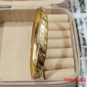 النگوی زنانه برنج با آبکاری سایز 6میل کد DSB181759W