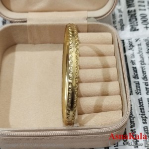 النگوی زنانه برنج با آبکاری سایز 6میل کد DSB181762W