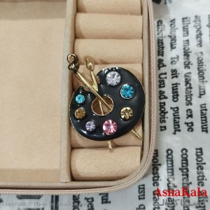 سنجاق سینه زنانه مدل بوم نقاشی کد HAIR131221W