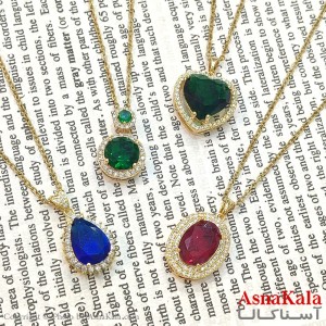 گردنبند استیل زنانه جواهری کد GNB162706W