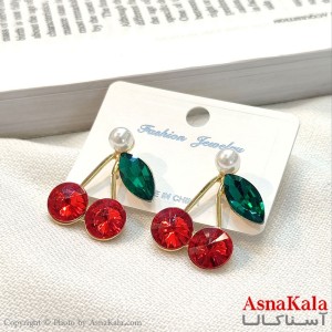 گوشواره استیل فانتزی زنانه مدل گیلاسی کد GSH1521737W