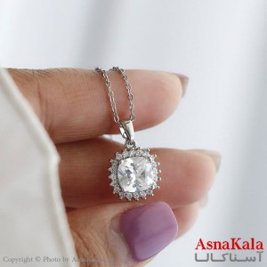 گردنبند استیل زنانه جواهری کد GNB162730W