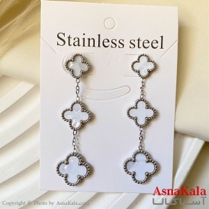 گوشواره استیل شیک دخترانه مدل ونکلیف آویزی کد GSH15121756W