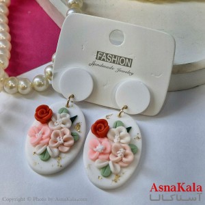 گوشواره استیل  فانتزی دخترانه مدل گل کد GSH15121766W