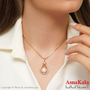 گردنبند مروارید ژوپینگ Xuping Necklace Pearl کد GNB16150W -آسناکالا