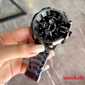 ساعت مچی عقربه ای مردانه دیزل شاخدار با 3موتورفعال  DIESEL 10 BAR WATCH MEN کد WTCH1121W