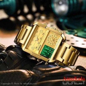 ساعت مچی عقربه ای مردانه بین باند سه زمانه باسه موتور مجزا  BIN BOND WATCH MEN کد WTCH1124W