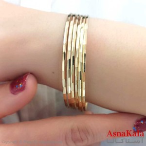النگو طلاروس آینه ای تراشدار زنانه 2 میل Women Talarus Bangle Mirror کد DSB18184W
