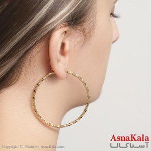 گوشواره حلقه ای زنانه استیل 316 کد GSH15230W
