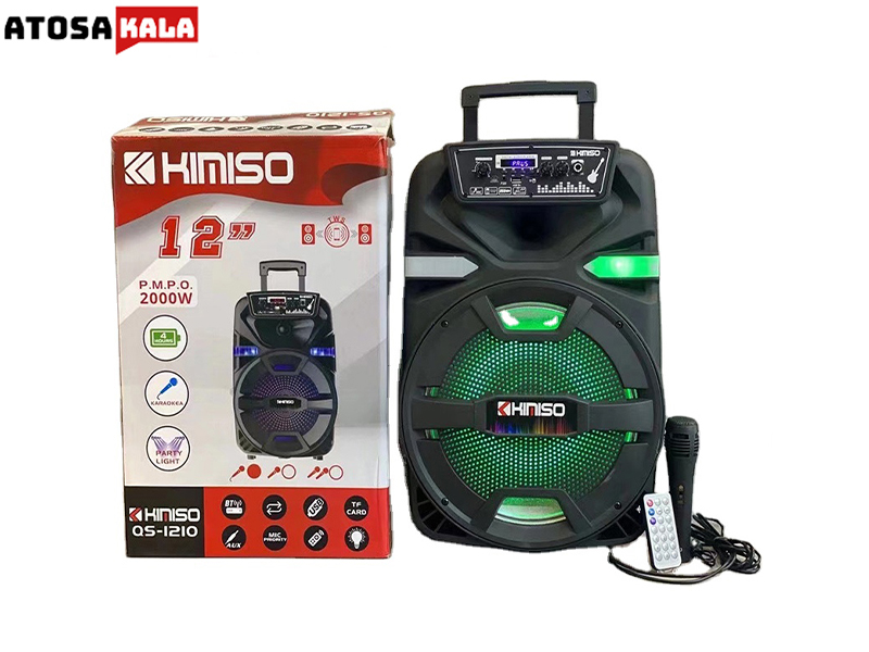 اسپیکربلوتوث چمدانی قابل حمل Kimiso مدل QS-1210