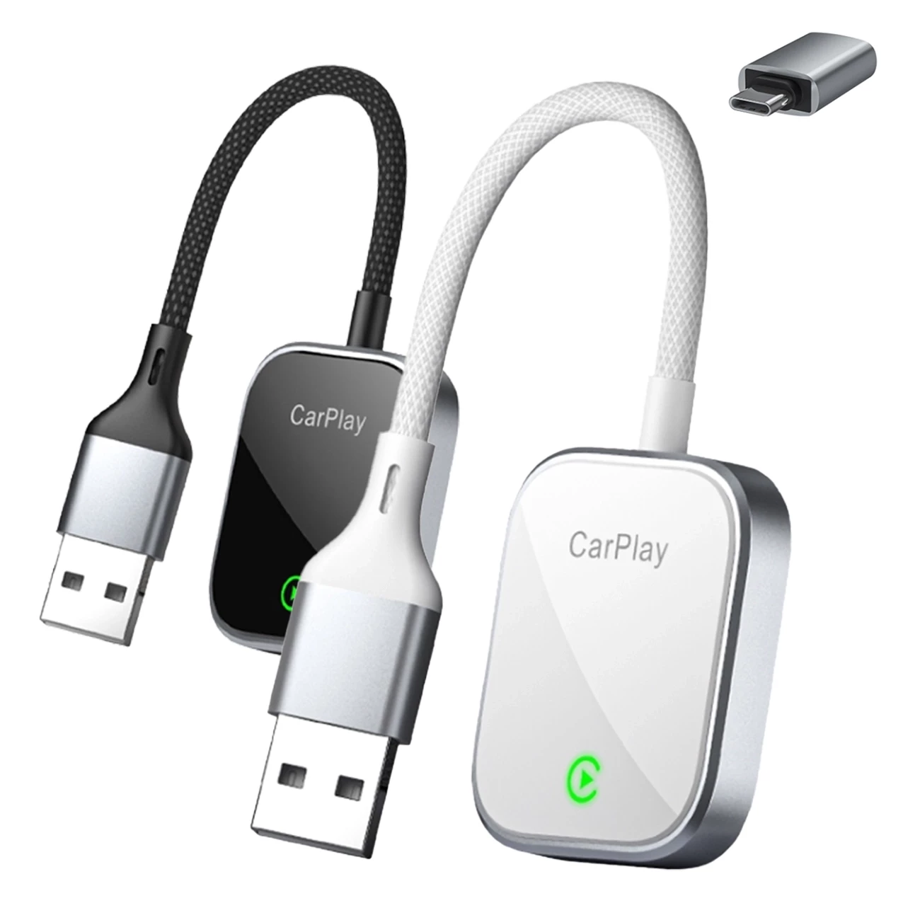 دانگل وایرلس اپل CarPlay و Android Auto یواس‌بی ارلدام CP03 با دانگل تایپ‌سی