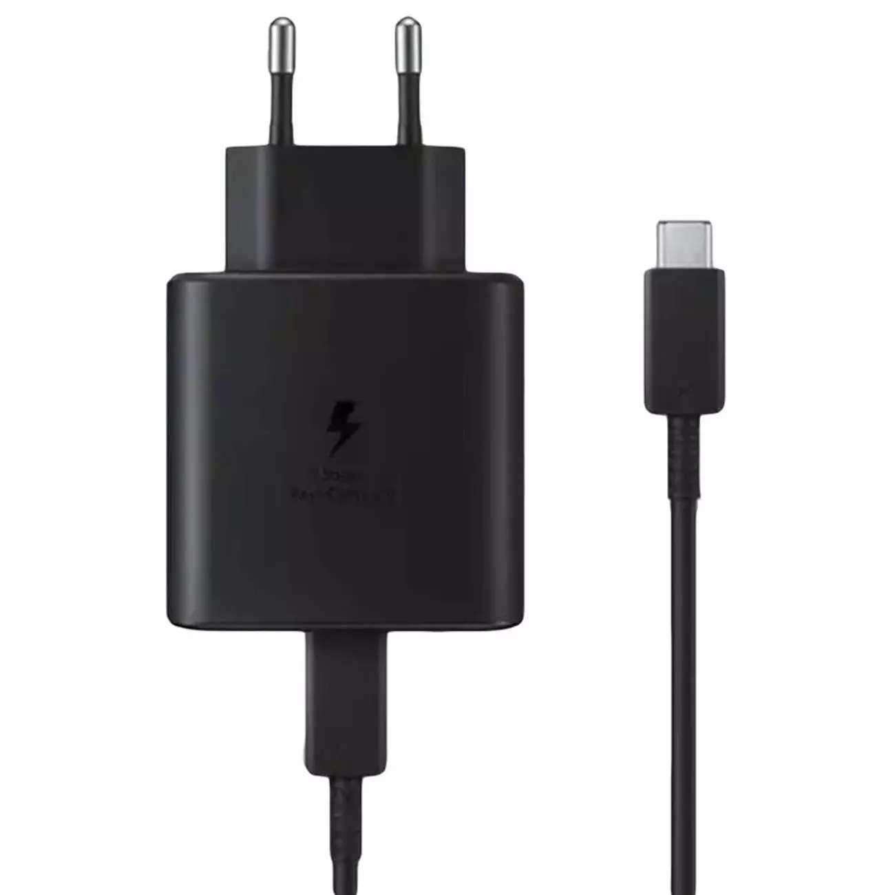 شارژر دیواری تایپ سی 45 وات و کابل دو سر تایپ سی اصلی سامسونگ EP-T4510