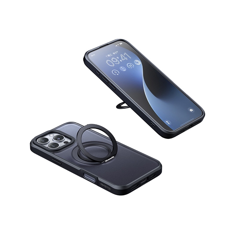 قاب آیفون 16 مگسیف دار با پایه مک دودو Mcdodo Iphone 16 Protective Case With Magnetic Structure PC-4930