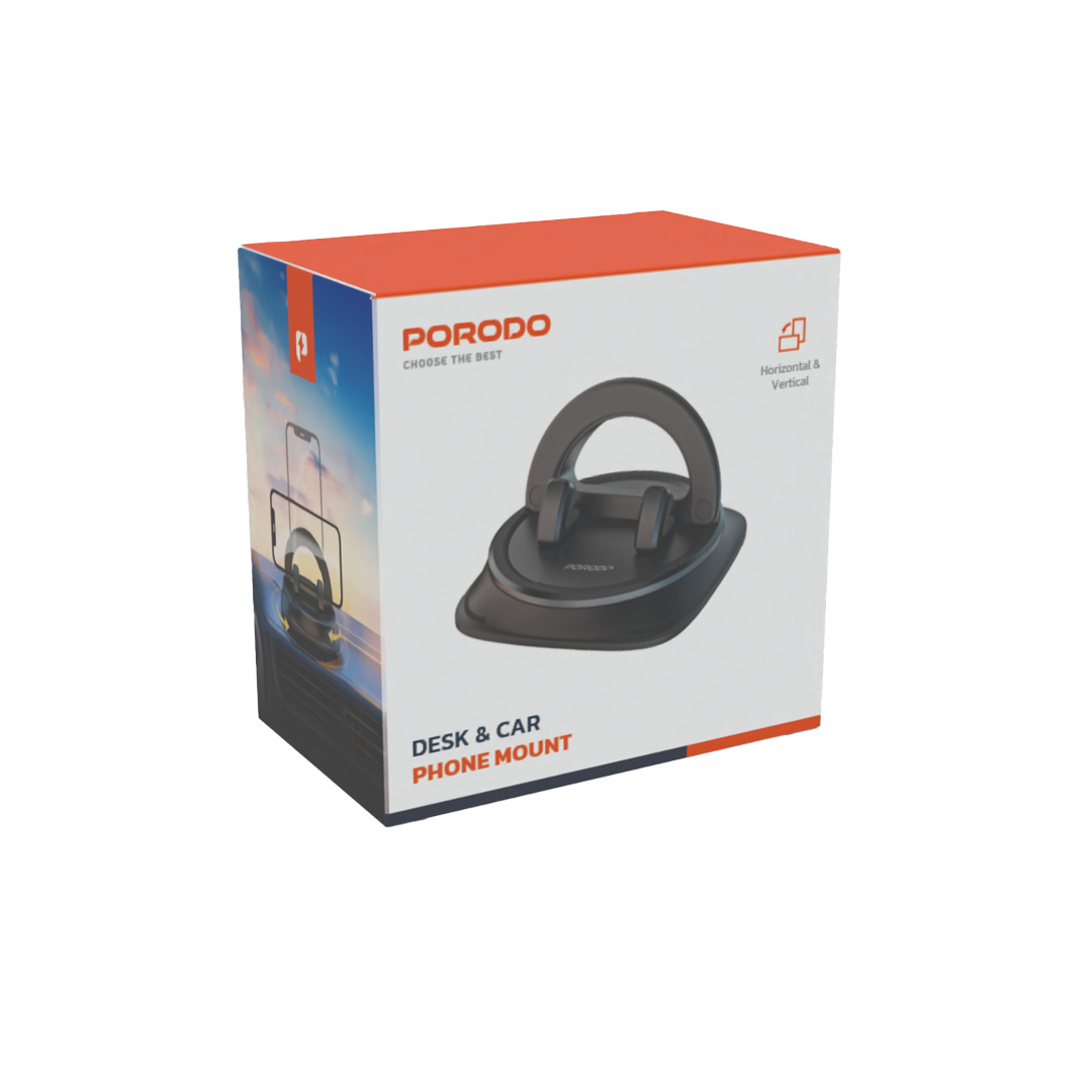 هولدر رو داشبوردی موبایل و تبلت پرودو Porodo Phone &amp; Tablet Car\Desk Mount PD-RMBRCT