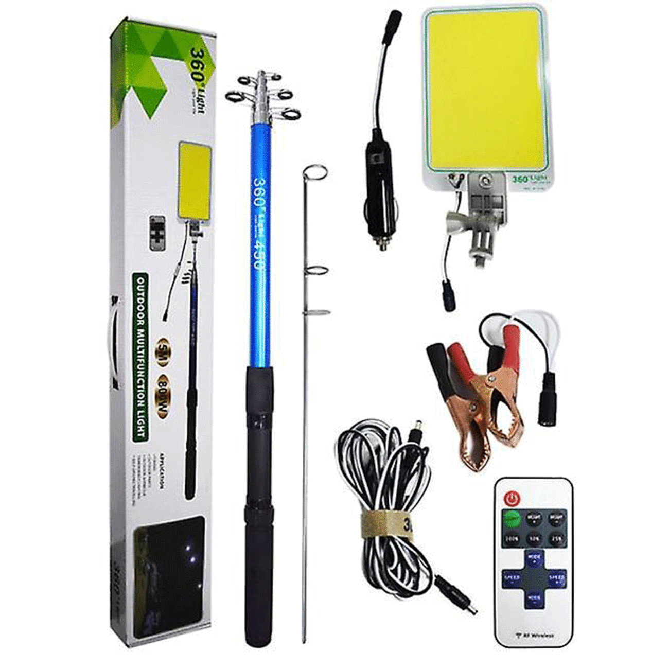 چراغ کمپینگ 360 لایت 800 وات FR-03 COB/RF