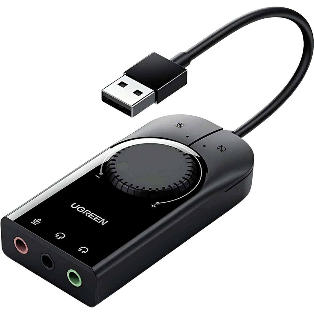 کارت صدا اکسترنال USB به جک 3.5 میلی‌متر یوگرین با کابل 15 سانتی‌متری CM129 40964